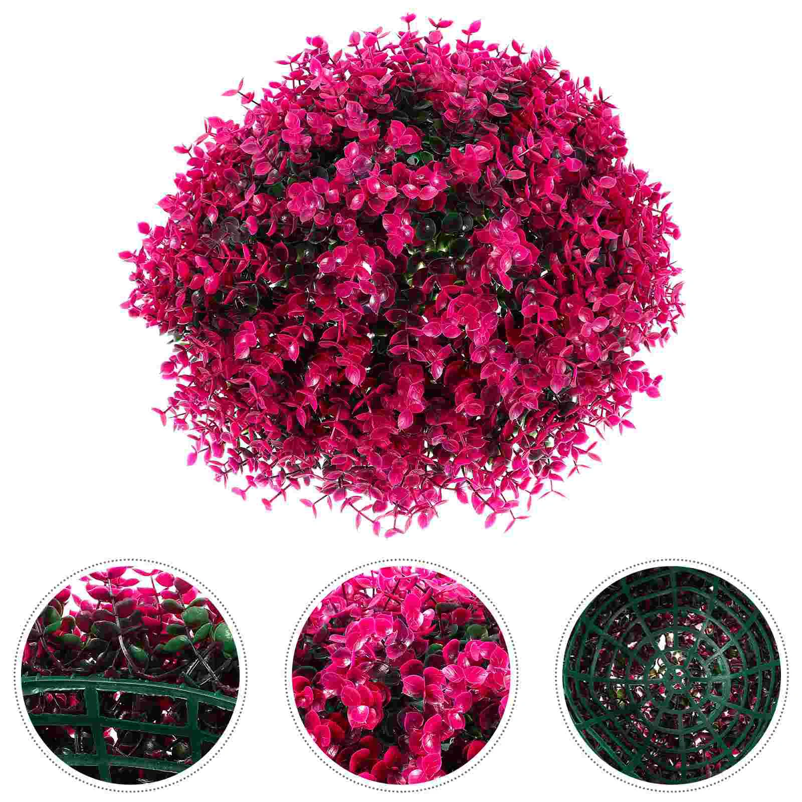 Bloemen Eucalyptus Gras Bal Kantoor Kunstplanten Buiten Hangende Topiary Ballen Plastic DIY Blad