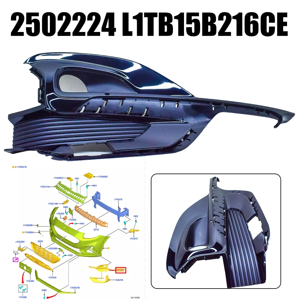 

Front Right Fog Light Trim Cover For Ford Pu Ma 2021-24 2502224 L1TB15B216CE Fog Light Trim Cover Accessories