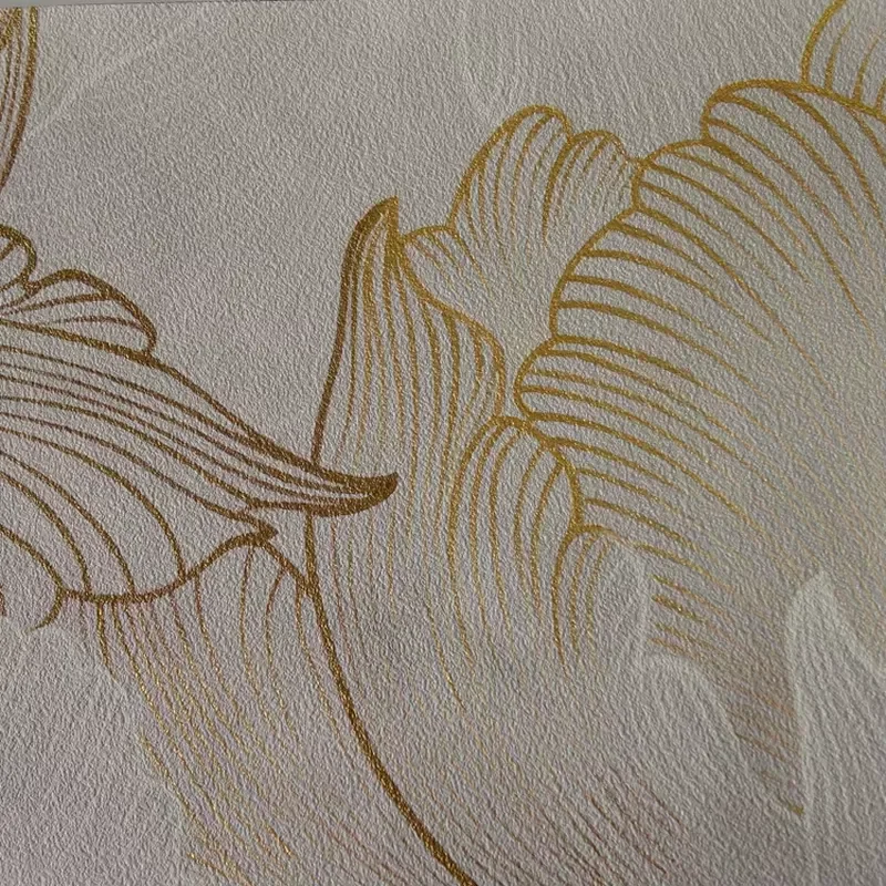 Custom Living Room Home Decoration Wall Paper Silk Chinoiserie Hand Painted Mural Wallpaper for Walls