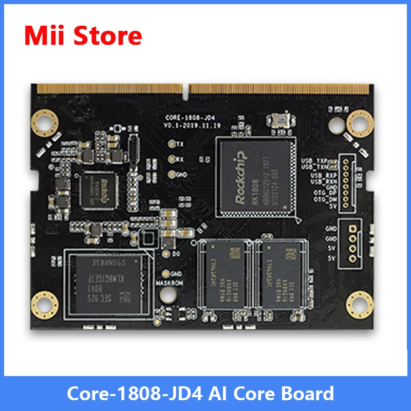 Firefly Core-1808-JD4 Artificial Intelligence Core Board  RK1808 Linux Microcontroller AI Development Board