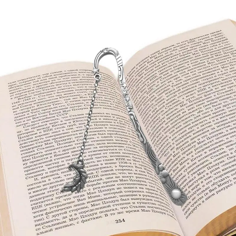 Świecąca zakładka do zakładek ze stopu słońca księżyc i gwiazdy świecące w ciemności świetliste zakładki do książek unikalne zakładki na Boże Narodzenie