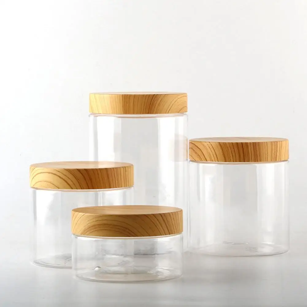 200-1000ml Plastic Jars Kitchen Storage Box For Packaging Cookie Coffee Bean Nuts Snack Sealing Tank Food Container