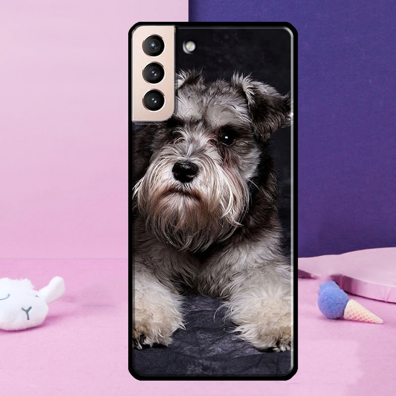 Schnauzer Puppy Dog Case For Samsung Galaxy S23 S22 Ultra S21 S20 FE Note 10 20 Ultra S8 S9 S10 Plus Cover