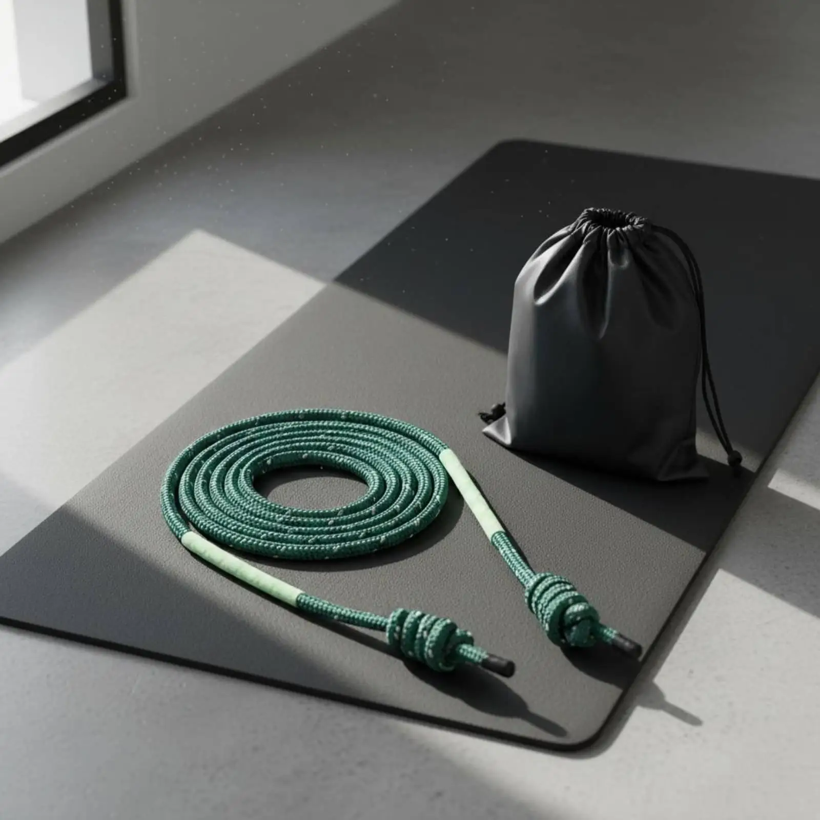 Fitness Training Rope Knotted End Rope Heavy Jump Rope Sports Rope for Arms Waist Core Exercise for Indoor Outdoor Fitness