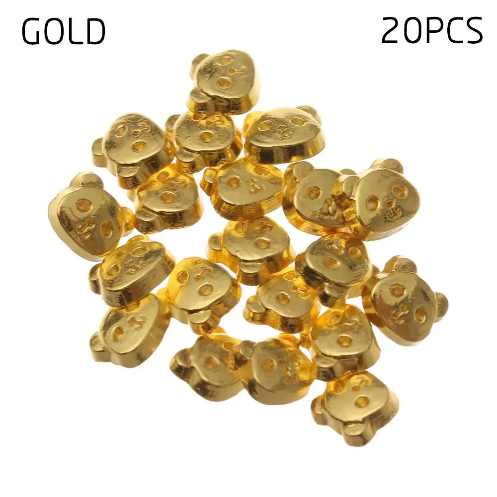 

20pcs 5mm Craft Dollhoues Miniature Clothing Sewing Buckle DIY Doll Clothes Metal Buckles Mini Buttons
