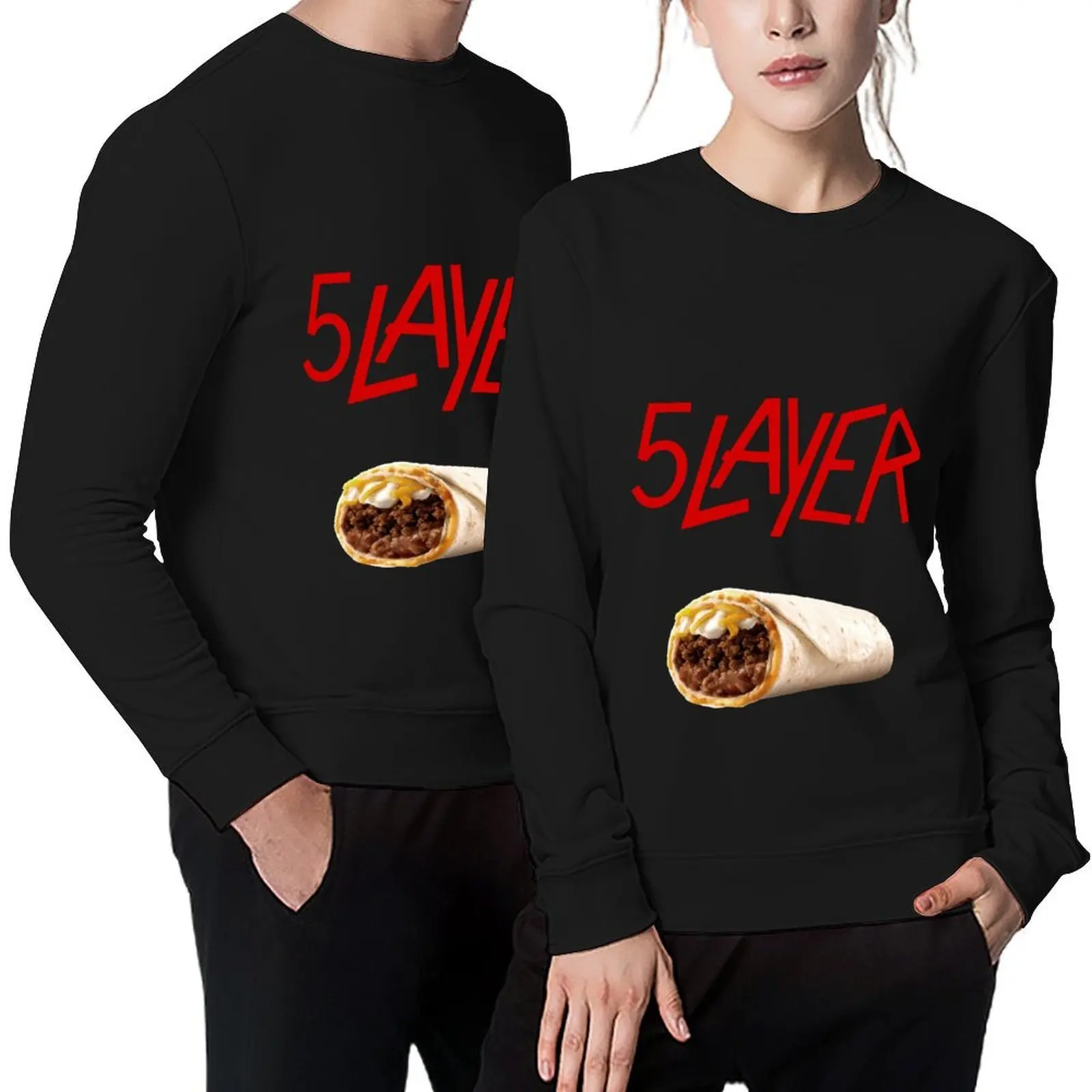 

Burrito 5 Layer Funny Pullover men's winter sweater male clothes tracksuit men men's clothes new in sweatshirts