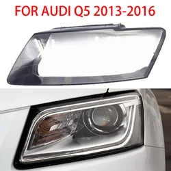 For Audi Q5 SQ5 2013-2016 Headlight Lampshade Transparent Headlight Lens Lampshade Cover Lens Light Protection  Protection Cover