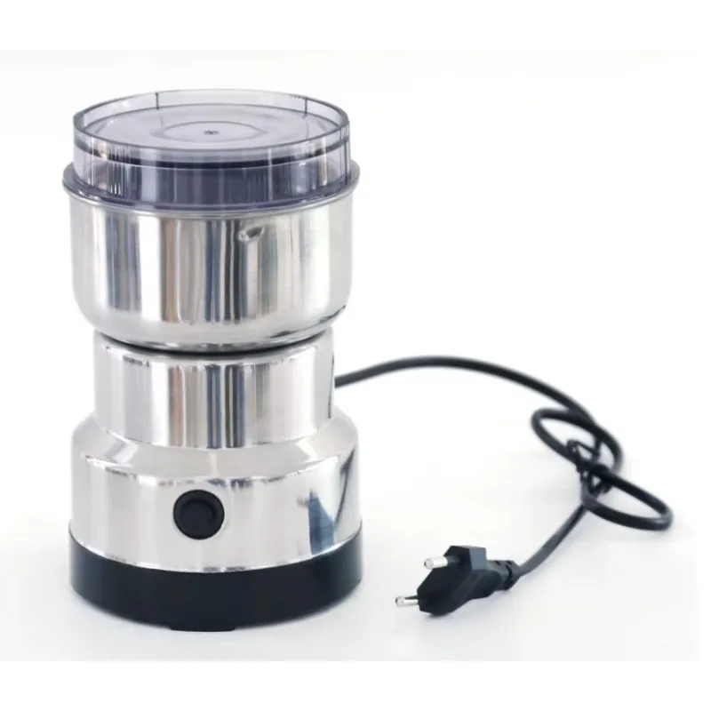 الفولاذ المقاوم للصدأ المنزلية 4 شفرات طحن القهوة اللحوم الثوم آلة المحمولة