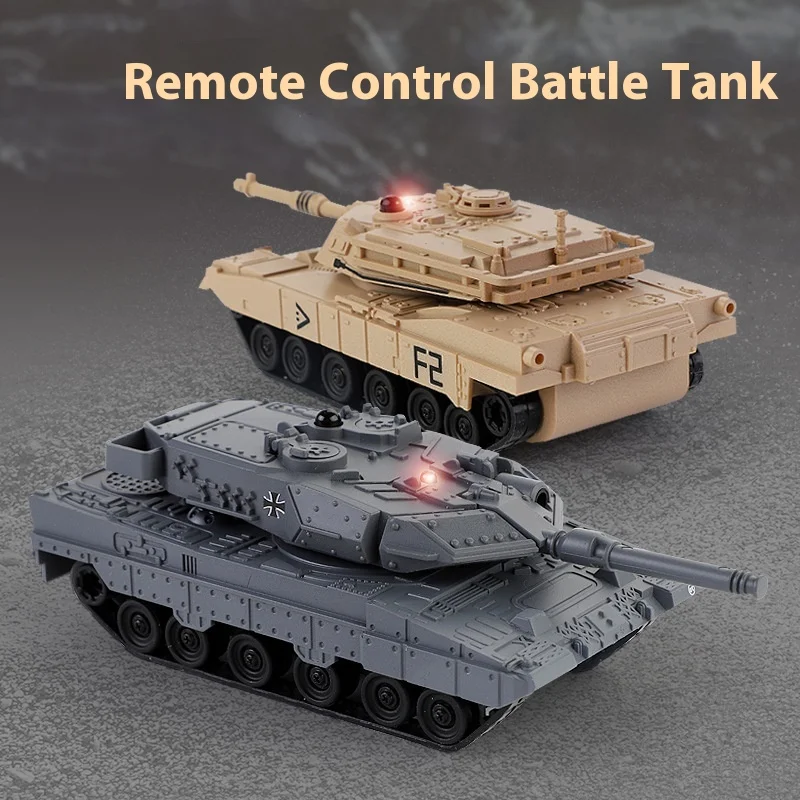 Rc Tank 777-584 Mini Remote Control Tracked Tank Tiger Tank Combat Military Tank Model Simulation Popular Kids Xmas Toy Gifts