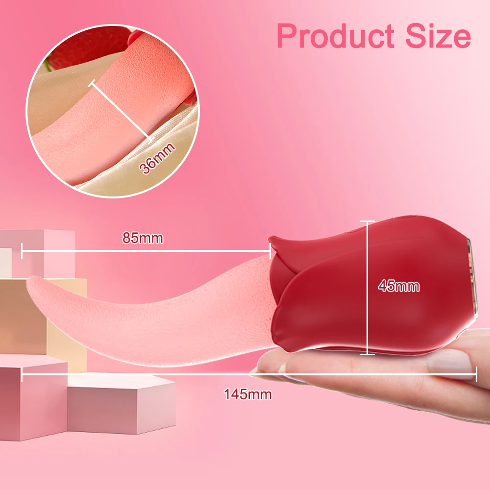 Sex Toys Vibrator Tongue Licking Nipple Clitoris Stimulator Vibration Women Couple Sexy Adult Female Vibrator Toys image 2