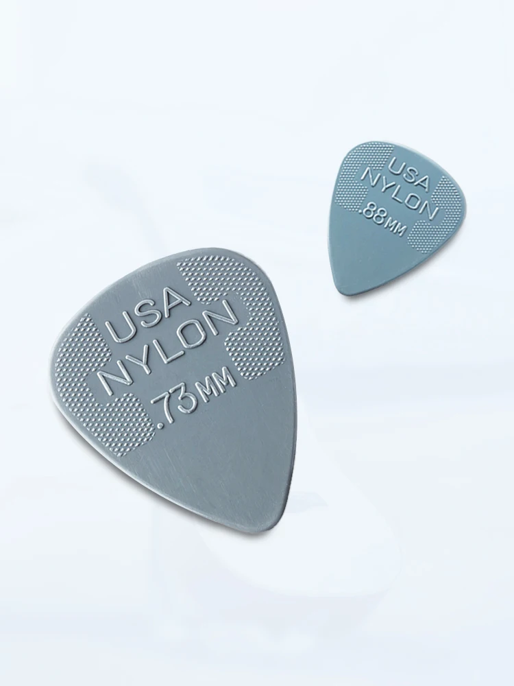 Dunlop Guitar Picks 44R Nylon Standard Pick 0.38/0.46/0.6/0.73/0.88/1.0 mm, USA Original Guitar Accessories