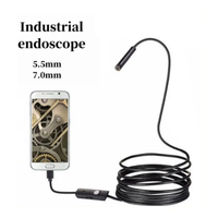 Endoscope Camera Android 5.5\\7mm 8.0mm Lens Hardwired 1-10M USB 3in1 TYPE-C OTG Micro USB Waterpro for Car Inspection 0.01