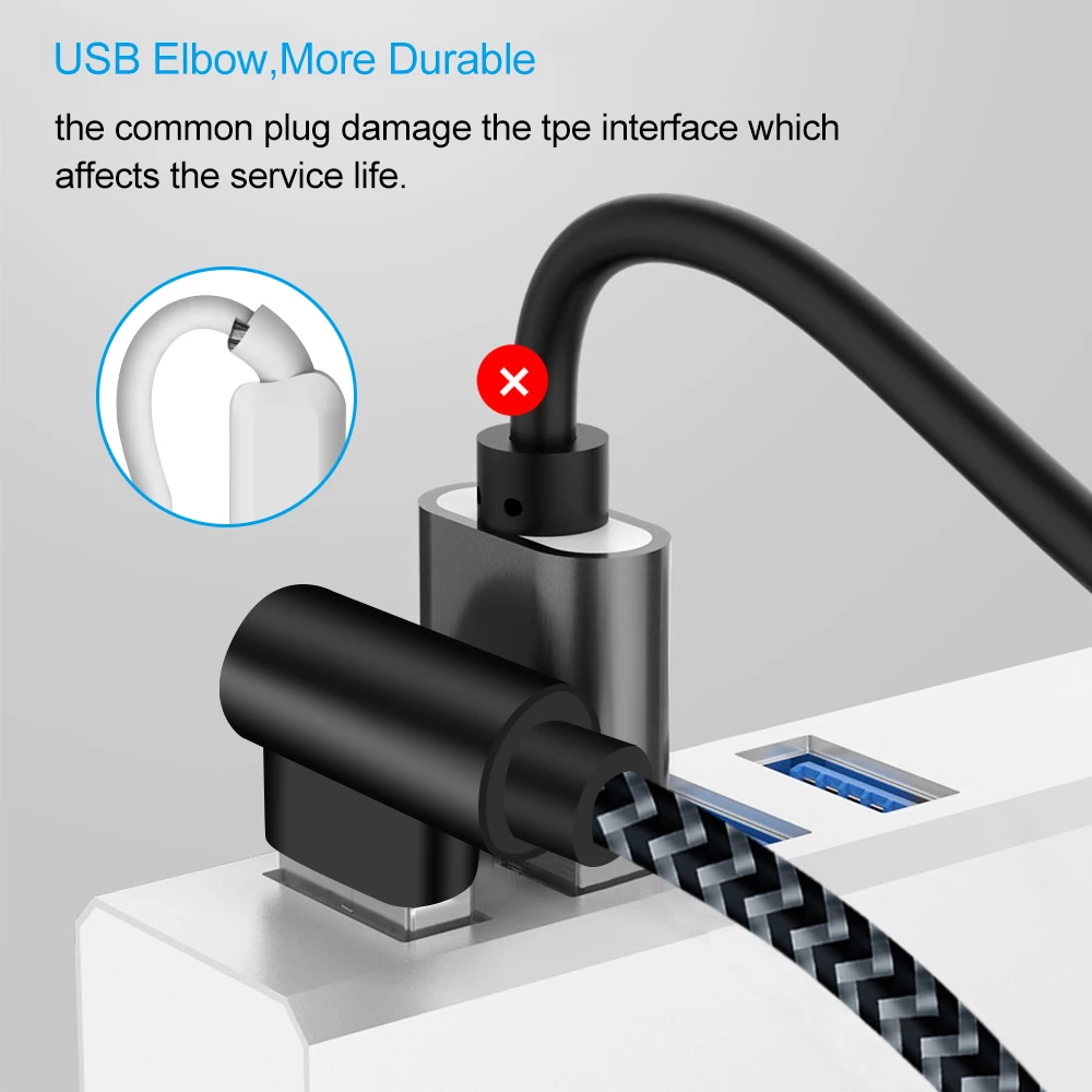 

ANSEIP USB Type-C Fast Charging Data Cable USB C Cable for Samsung S9 2M Quick Charger Cable for Huawei for Xiaomi Mi8 Mi6 Mix2s