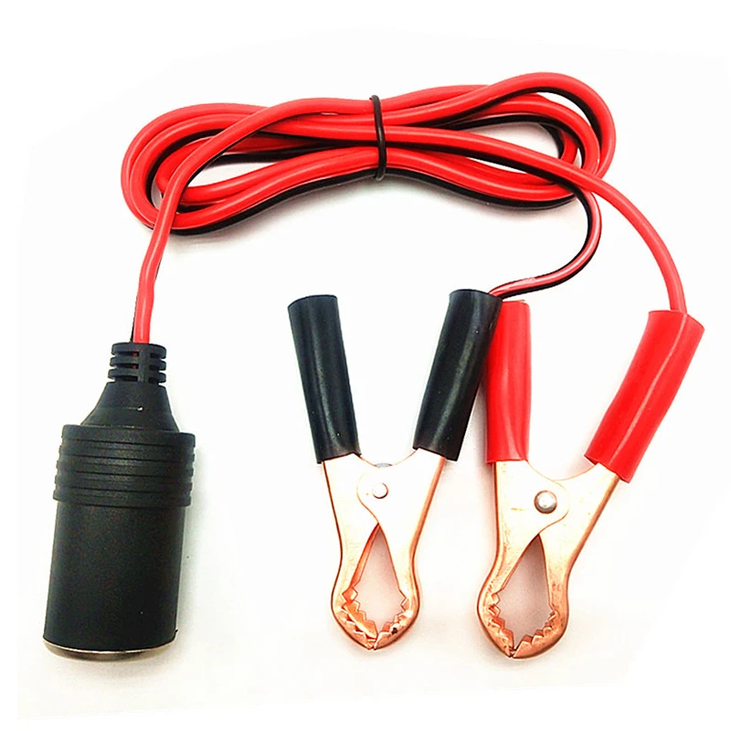 

Car High Power Pure Copper Battery with Clip To Cigarette Lighter Female Socket 12V 24V Volt 220W Car Socket Plug