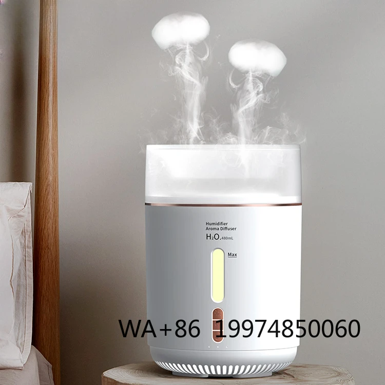 

OEM 480ml Ultrasonic Timing Air Humidifier Mist Sprayer Fogger Maker Essential Oil Diffuser UKUSEU Plug-in Coolr Water Atomizer