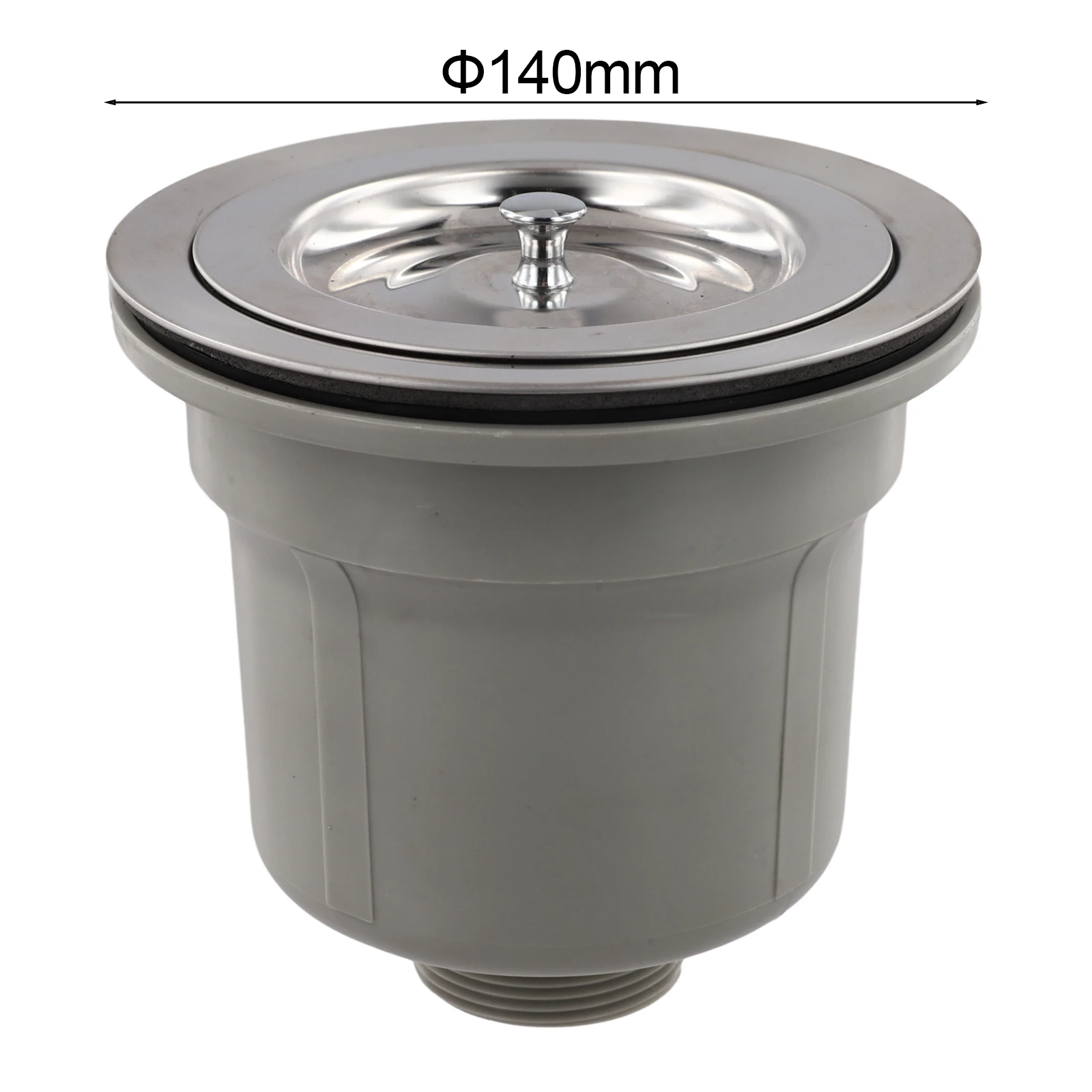140MM Kitchen Sink Strainer Stainless Steel Drain Filter Basket For Washing Basin Food Waste Catcher Home Plumbing Accessories