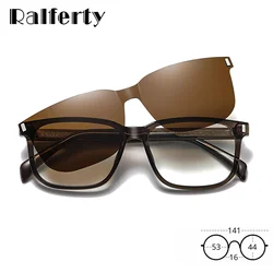Ralferty One-piece Sunglasses for Men Clip On Glasses Polarized UV400 Brown Sun Glasses Male Driving Fishing gafas de sol hombre