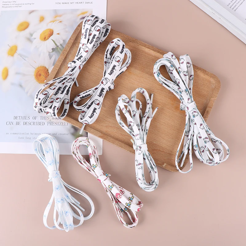 Cordones bonitos de dibujos animados, cordones con estampado de garabatos de Anime, bonitos cordones para zapatos atléticos, accesorios de decoración de zapatos de lona