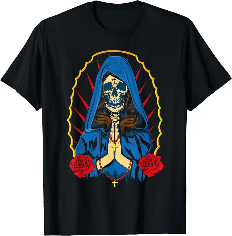 Muerte Santa, Souls Day Of Dead Día De Los Muertos T-Shirt Anime Graphic T-shirts For Men Clothing Women Short Sleeve Tees