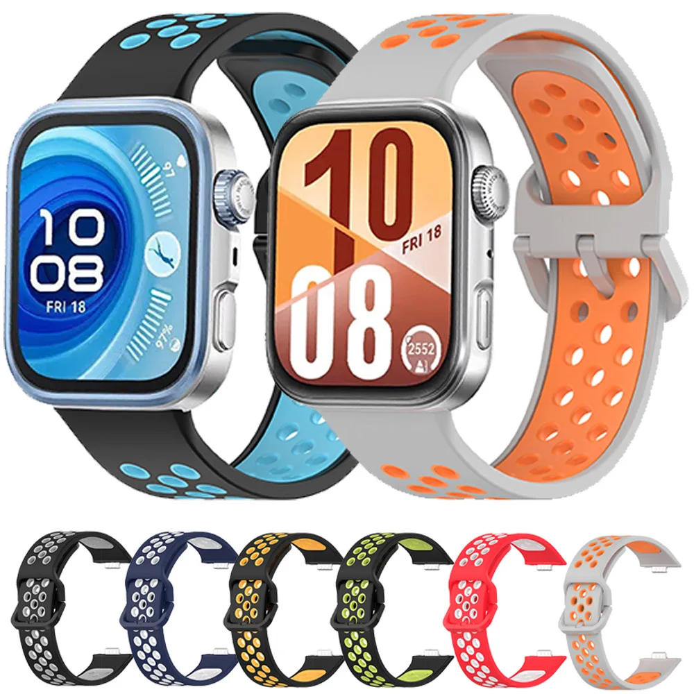 

Silicone Strap for Huawei Watch Fit 4 Pro/Fit 4 3 Replaceable Bracelet Breathable Watchband Correa for Huawei Watch Fit 4 Belt