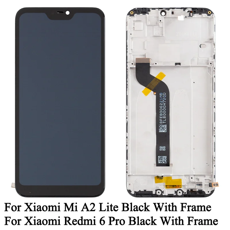 M1805D1SG 100% przetestowany wyświetlacz Premium Lcd dla Xiaomi Mi A2 Lite Wyświetlacz Ekran dotykowy Digitizer Zespół dla Redmi 6 Pro Lcd z ramką — zdjęcie produktu 3