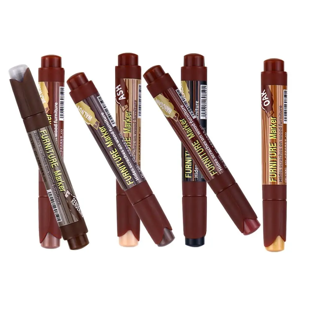 

7pcs Wood Furniture Touch up Portable Paint Markers Markers Painting Pens Paint Pens Scratch Repair Portable Tools