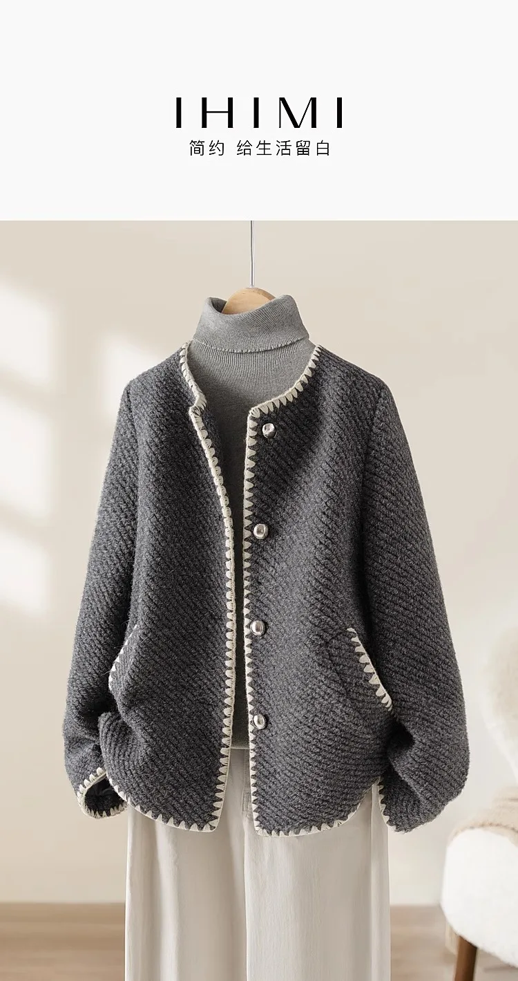 

Женское шерстяное пальто, женская зимняя новая высококачественная короткая куртка 2025 года