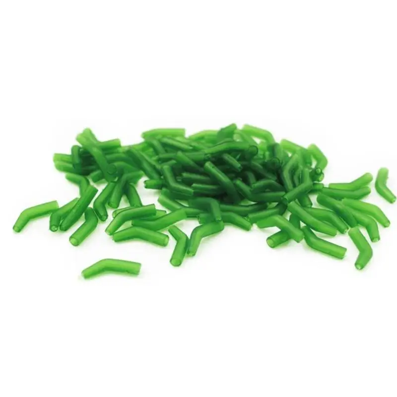 

652F 30/50pcs Fishing Hook Sleeve Carp Fishing Line Aligner Fishing Terminals Sleeves