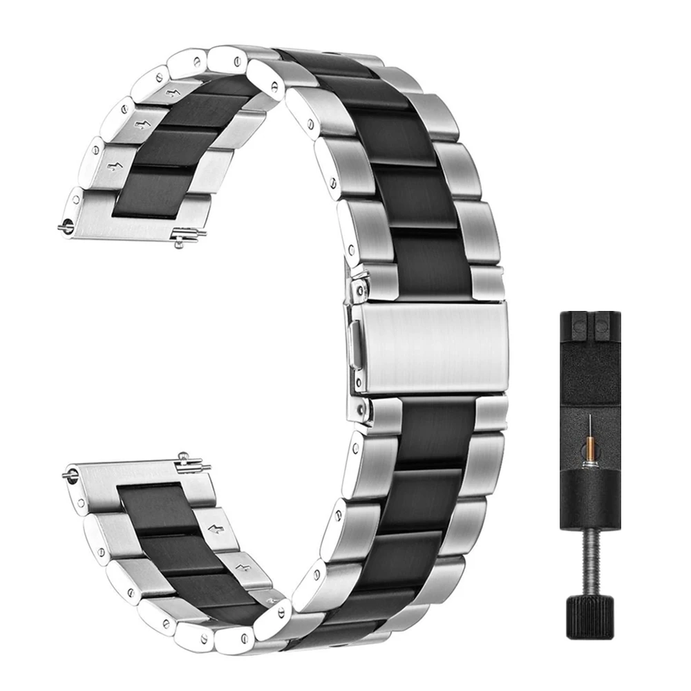 

20mm 22mm Stainless Steel Strap for Samsung Galaxy Watch4 Classic 46mm 42mm Band Metal Bracelet for Galaxy Watch 4 44mm 40mm
