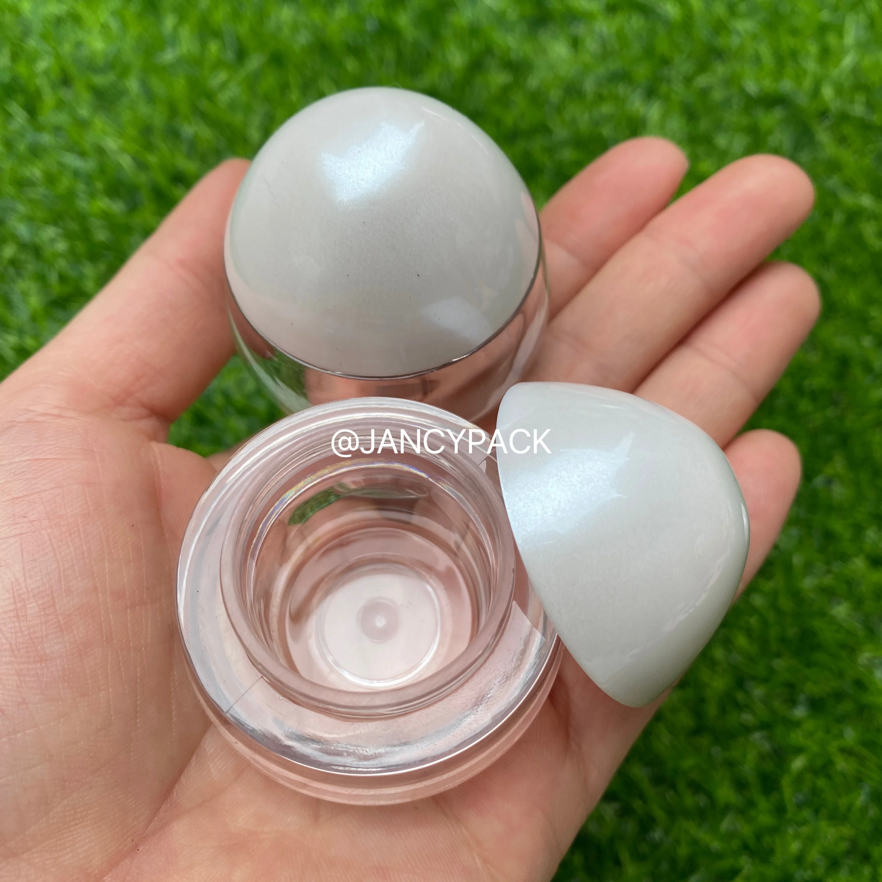 Cosmetic Face Cream Bottles Lip Balm Sample Container Jar Pot Cosmetic Makeup Jar Refillable Bottles  Lid Face Cream Container