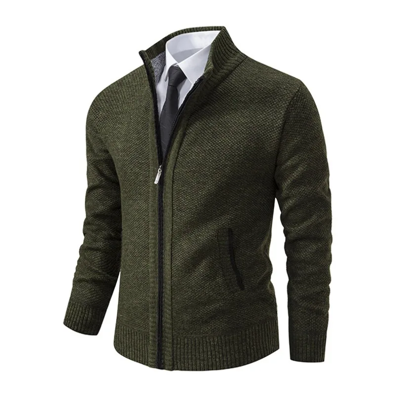 

Men Sweater Fashion Stand Collar Pullover Warm Autumn Winter Coat