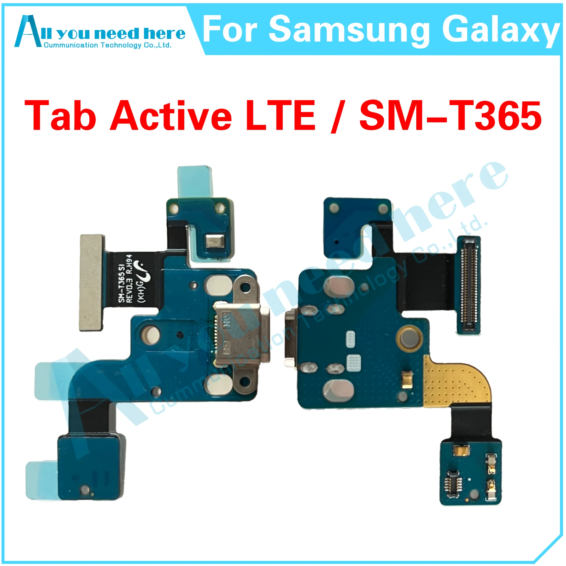 For Samsung Galaxy Tab Active LTE SM-T365 T365 Micro USB Charger Charging Port Dock Connector Microphone Flex Cable Board