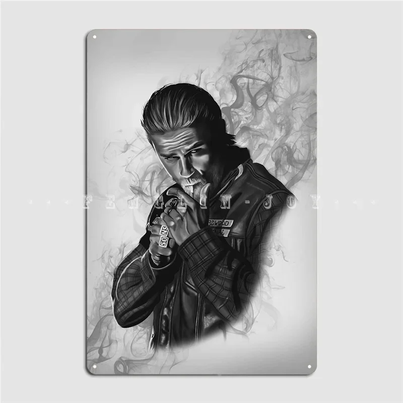 Jax Teller Soa Metal Sign Cinema Living Room Wall Wall Decor Designing Tin Sign Poster