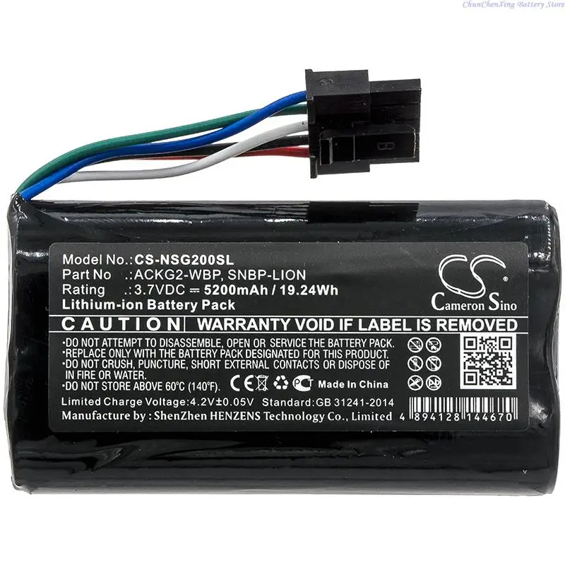 3.7V 5200mAh/6800mAh แบตเตอรี่ ACKG2-WBP,SNBP-LION สําหรับ NetScout AirCheck G2 เครื่องทดสอบ WLAN,LinkRunner G2,LR-G2,AirCheck-G2 + เครื่องมือ