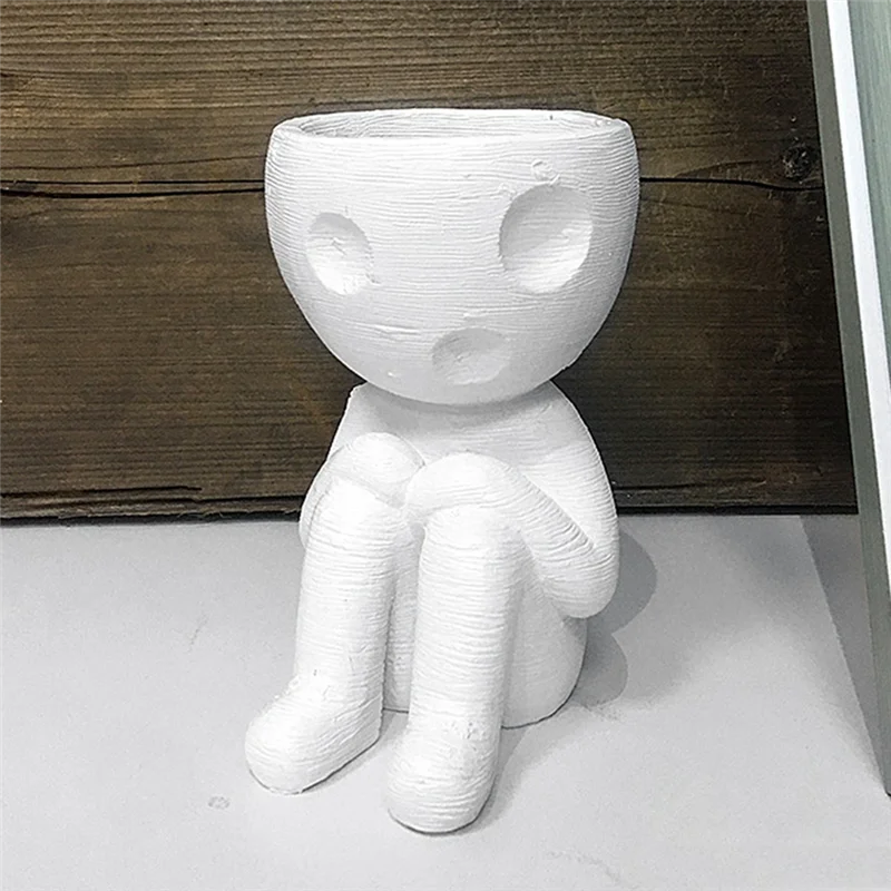 

ABFS Ваза для мумий Садовый цветочный горшок Маленькая подставка для растений Воздушная подставка для растений Горшок для комнатных растений Абстрактный персонаж Ваза Украшения