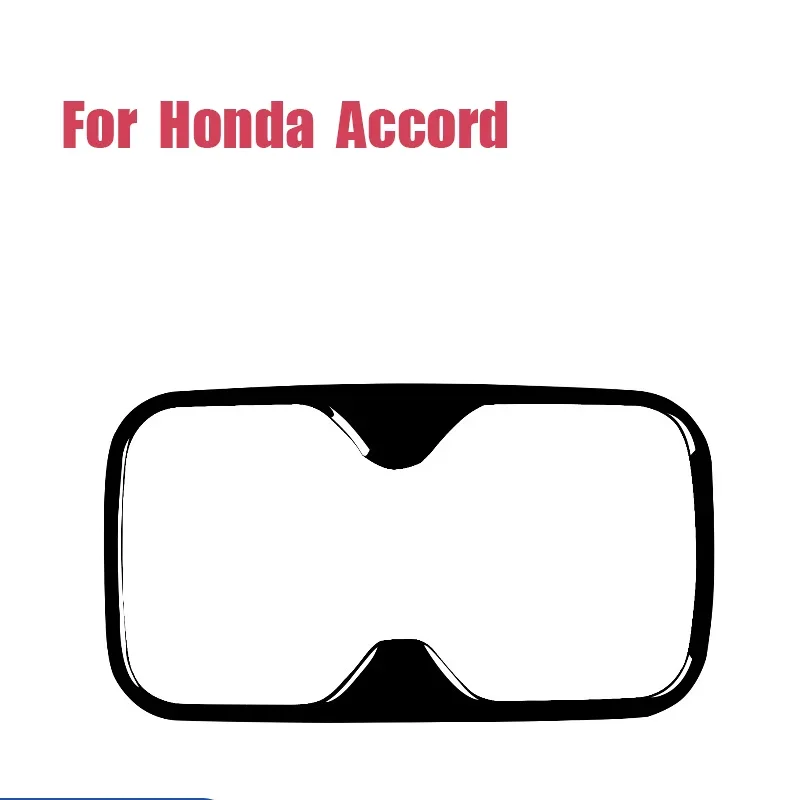 For 18-21 Accord Tenth Generation Car Interior Modification Piano Black Rear Drainage Cup Holder Decorative Sticker