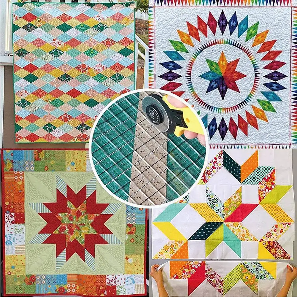 Imagem -05 - Régua de Corte de Tecido para Costura Quilting Suprimentos Ferramentas Cortador de Tecido Patchwork Template Faça Você Mesmo 6