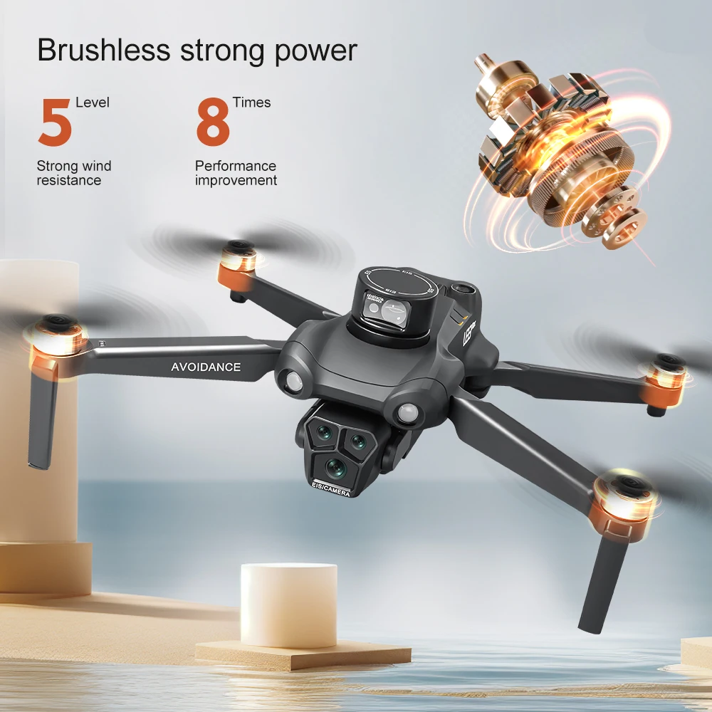 U193 Drone 8K 5G HD Triple Camera Optical Flow Positioning GPS Obstacle Avoidance Photography RC Quadcopter Toys Drone Gifts