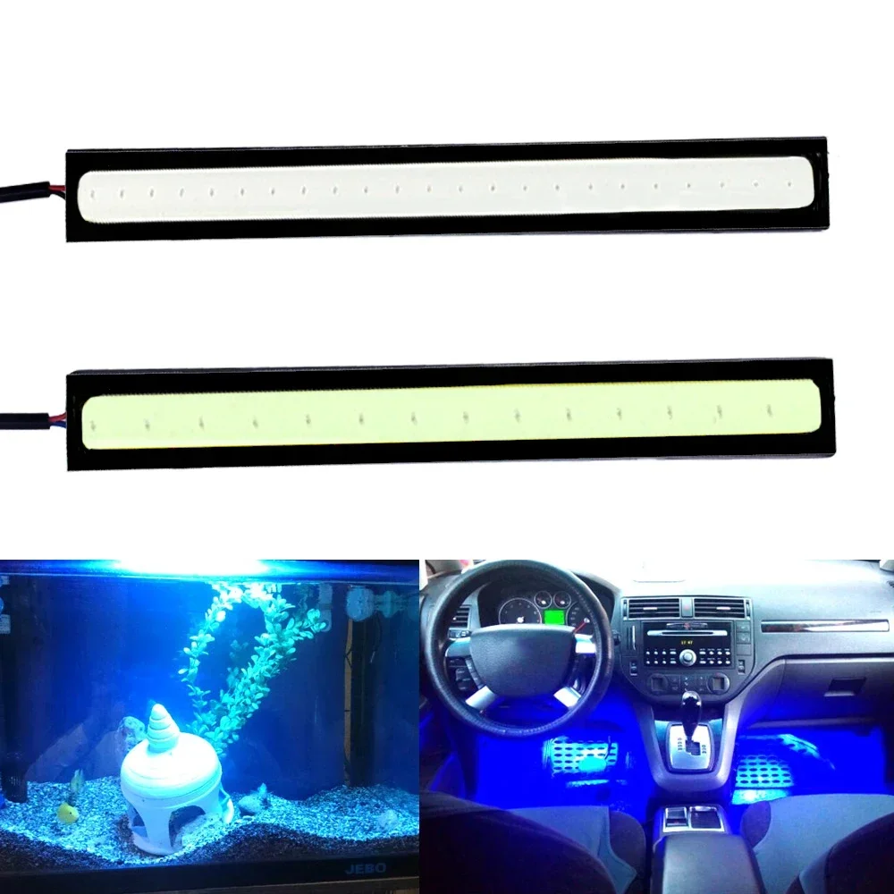 Car 14cm COB Led Turn Signal Blue Crystal-blue Auto DRL LED Daytime Running Light Fog Lamps Day Driving Bulbs Reverse Trunk Dome