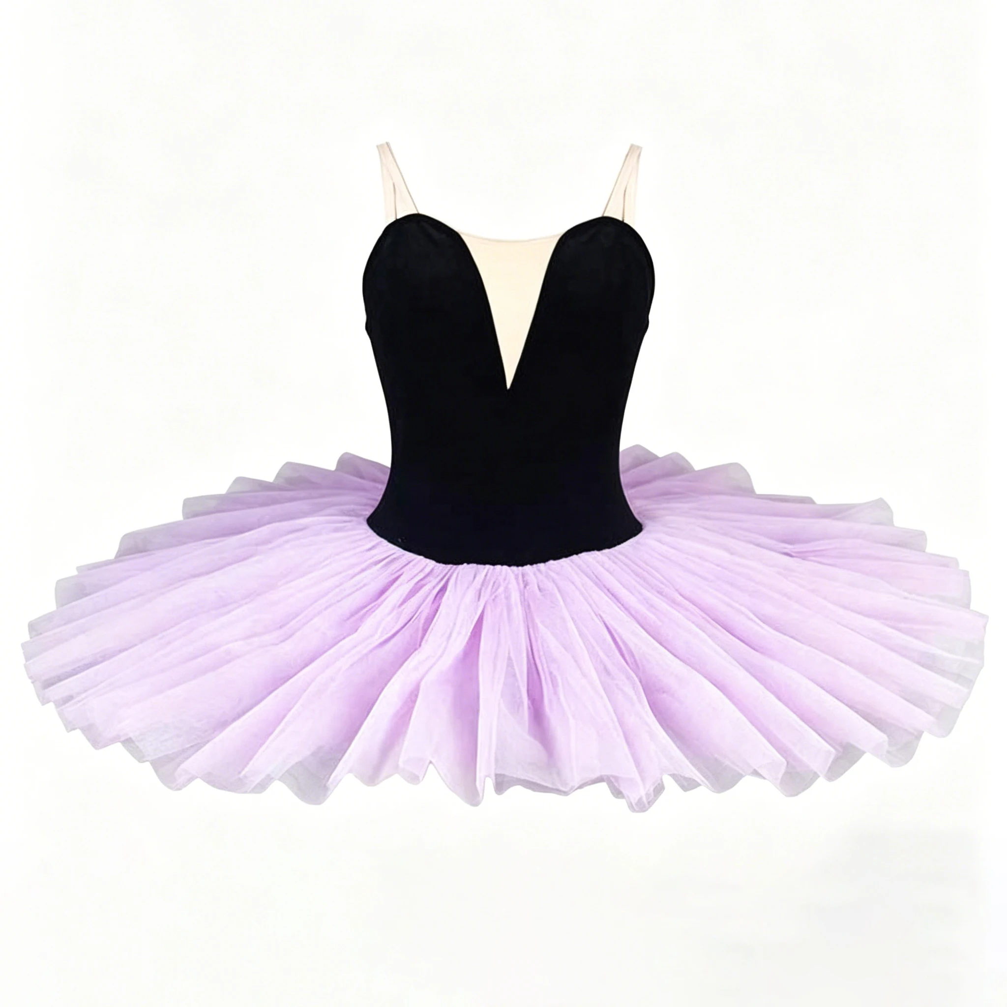 Classical Platter Tutu Ballet Dress Short Slip Contrast Color Gauze Ballerina Party Dress Children Girl Ballet Dance Costumes