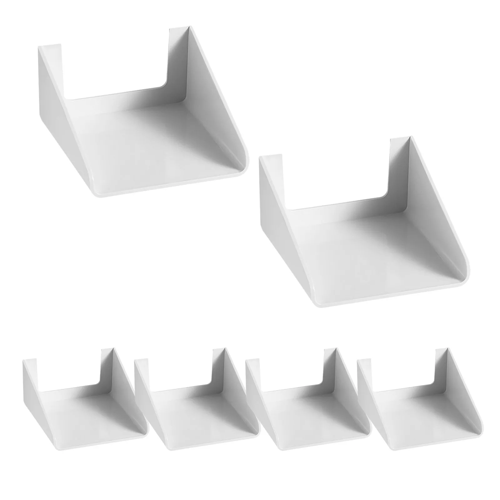 6Pcs White Plastic Doorbell Rain Cover Windproof Rainproof Doorbell Cover for Outside Home Exterior Door Bell Button Universal