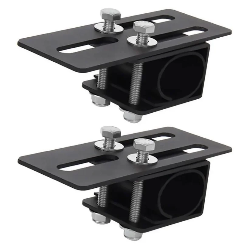 NEW 2PCs Car Roof Luggage Rack Light Bar Mounting Holder Universal Metal Auto SUV 4X4 Crossbar Lamp Brackets