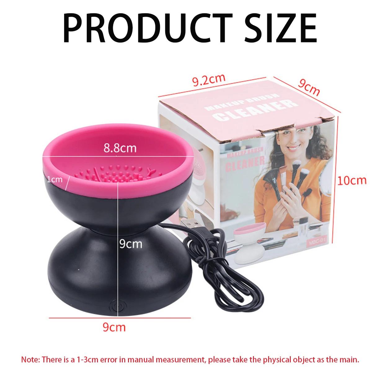 Portable USB Makeup Brush Cleaner Machine Silicone Electric Cosmetic Brushes Cleaning Dryer Tool For Automatic Washing Tool