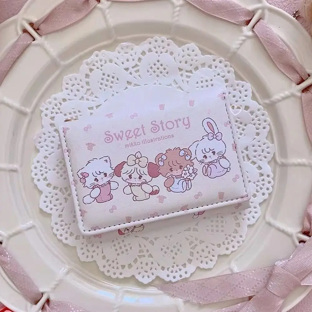 

Милый короткий кошелек из искусственной кожи с рисунком Мико, сумка для денег, держатель для карт для женщин и девочек