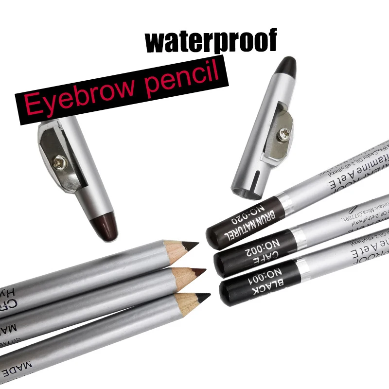 Crayon à Sourcils Imperméable Professionnel pour Femme, Stylo de Maquillage pour les Yeux, Document Facile, Naturel, Noir, Marron, Cosmétique, Outil de miles EyebloggTool, 1Pc