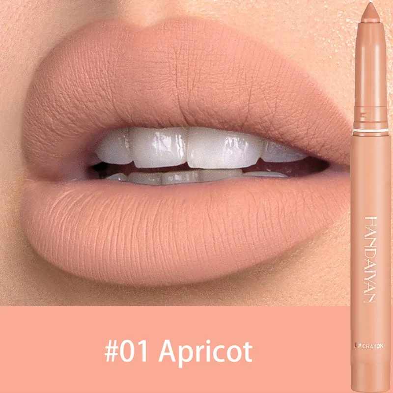 Matte Lipliner Bleistift Make-Up 6 Farben Wasserdicht Anhaltende Sexy Nude Rot Braun Samt Pigmente Lippenstift Lippen Contouring Kosmetik