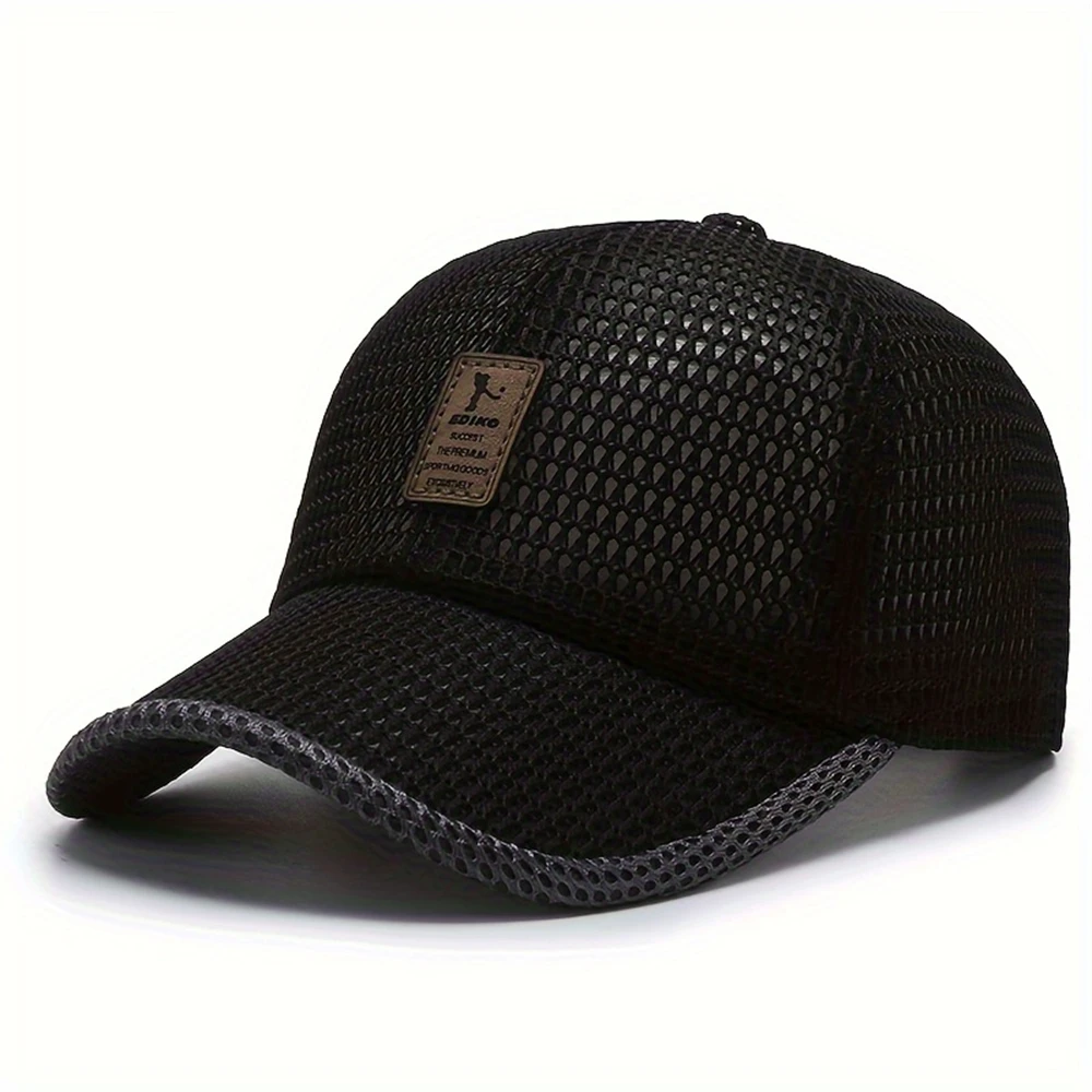 1 Fashionable Breathable Baseball Cap for Couples, Quick-Drying Mesh Outdoor Sports Golf Sun Hat