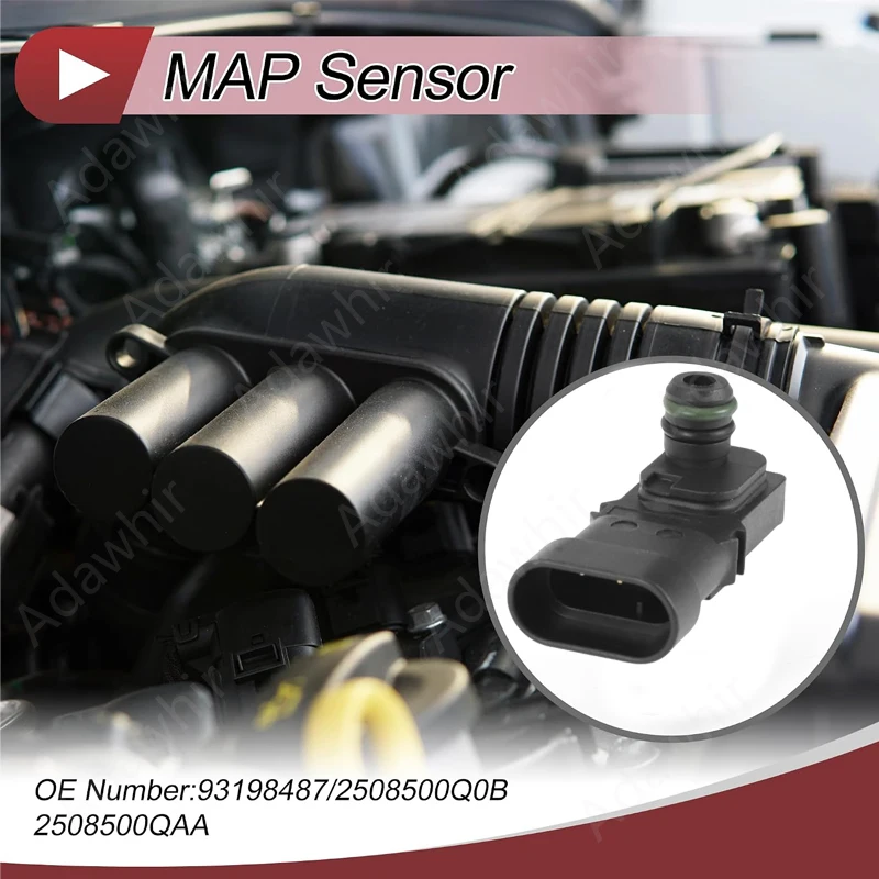 Map Manifold Absolute Intake Air Pressure Sensor For Renault Clio Renault Kangoo 5WK96814 8200719629 7700101762