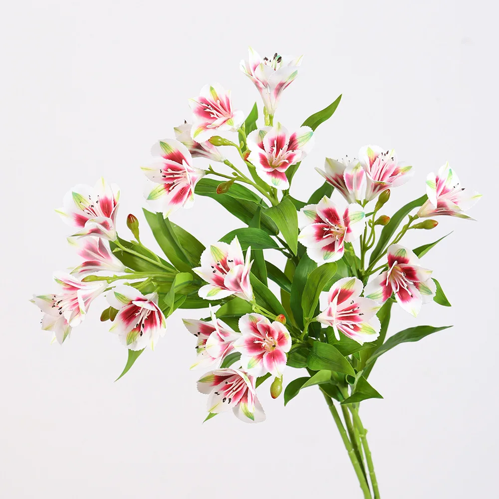 

Fake Bouquet With High-End Feel 5 Head Of Narcissus Lily Simulated Flower Trumpet Flower Engineering Flower Material Home Decor