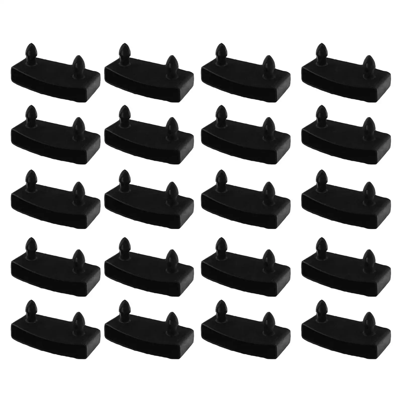 20Pcs Bed Slat Holder Portable Bed Base Replacement Universal Side Slat Bracket Cover for Bunk Bed Metal Bed Wooden Bed Day Bed